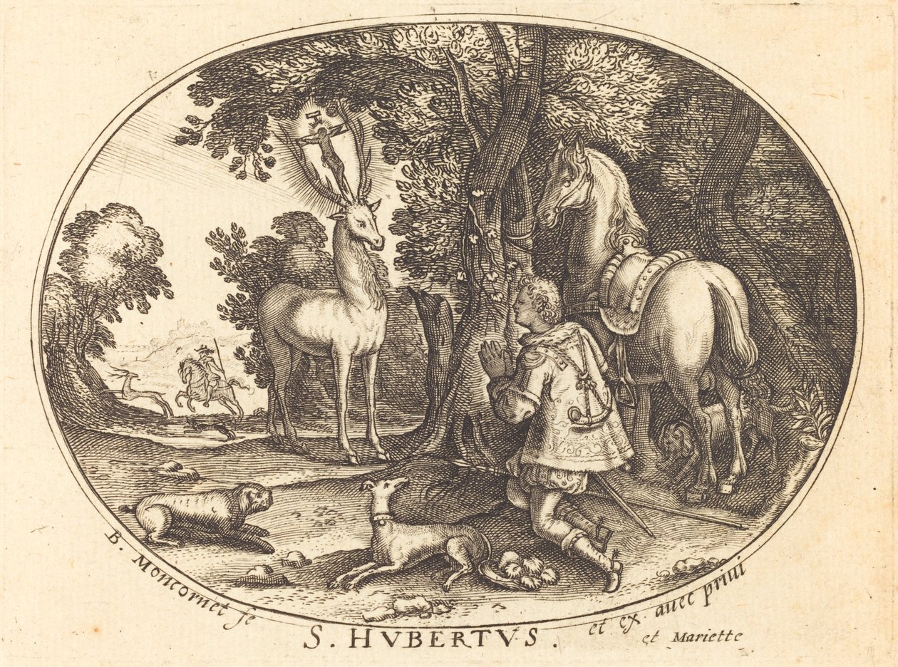 Sankt Huberts vision av Balthasar Moncornet