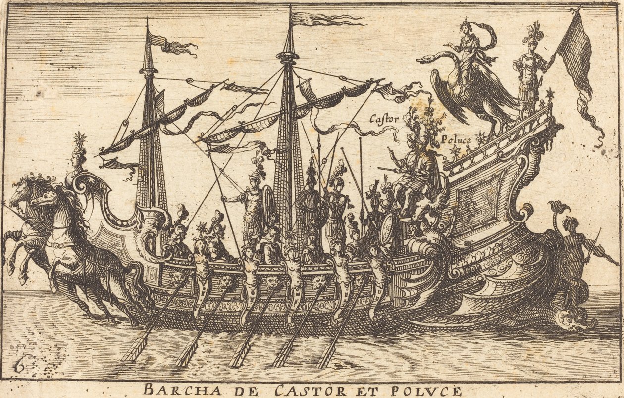 Bercha de Castor är Poluce av Balthasar Moncornet after Remigio Cantagallina