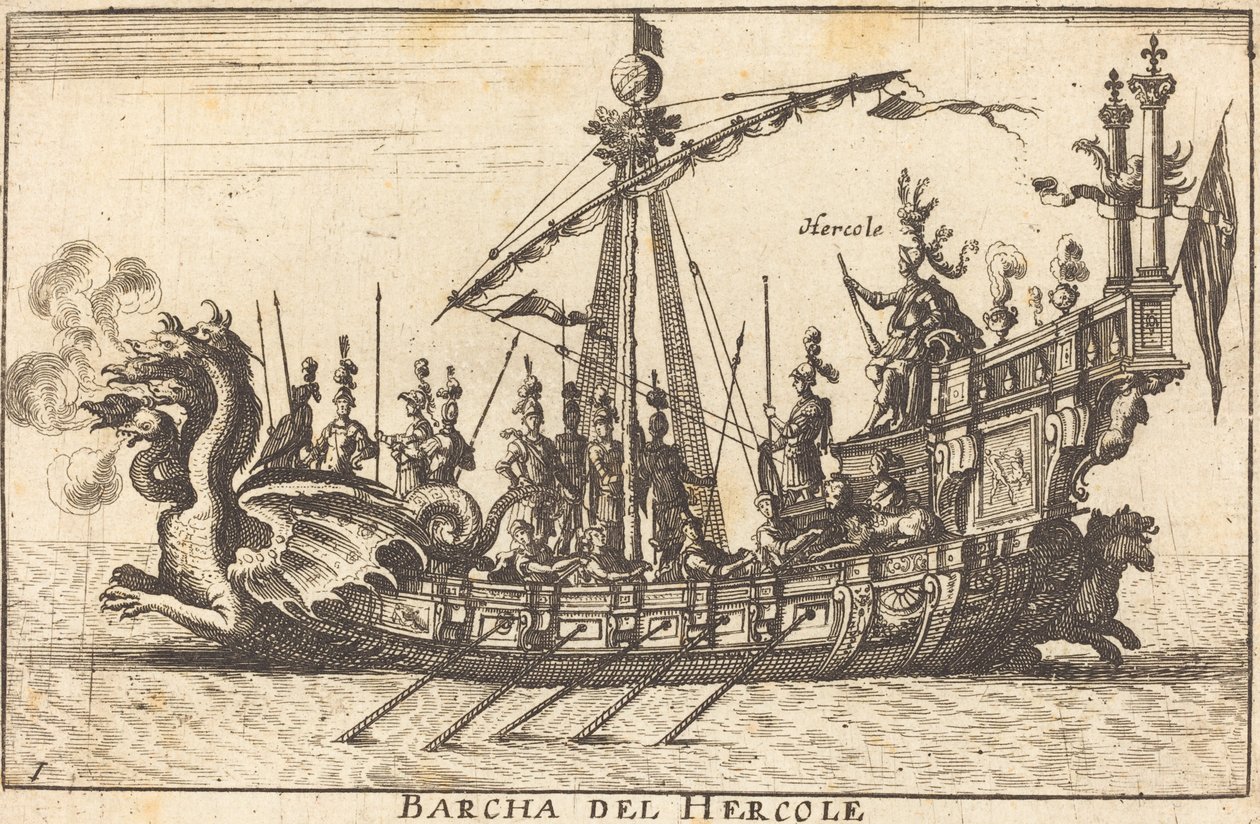 Alla del Hercole av Balthasar Moncornet after Remigio Cantagallina