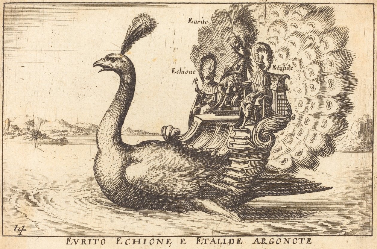 Evrytus Echione från Argonauten Etalides av Balthasar Moncornet after Remigio Cantagallina