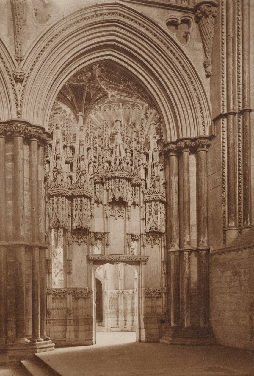 Biskop Alcocks kapell från Reho-Chor, Ely Cathedral av Balthasar van der Ast