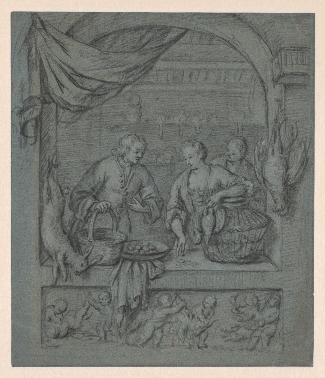 Fågelsäljaren av Balthasar van der Ast