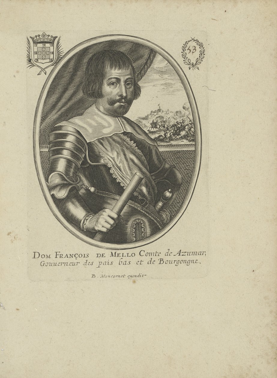 Francisco Manuel de Mello 1608-1666, a 1640-1650. av Balthazar Moncornet