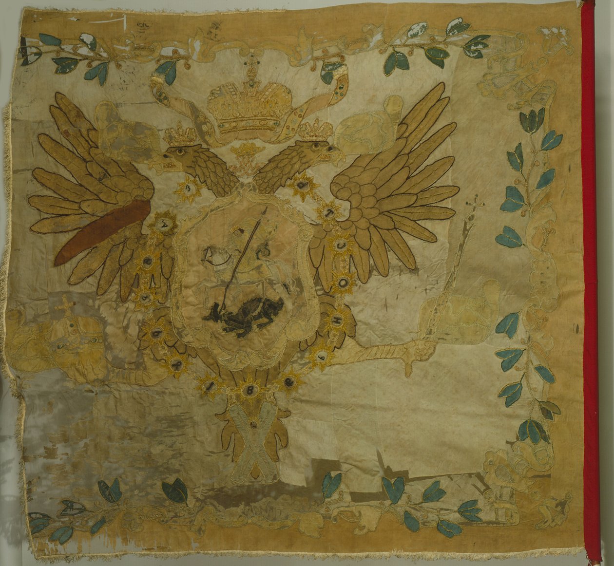 Saint Georges flagga för infanteriregementet vid Anna Ioannovnas tid, 1730-talet av Banners and Standards Flags