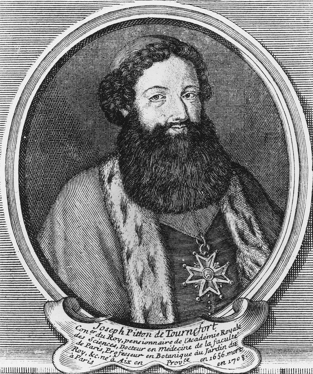 Joseph Pitton de Tournefort gravyr av Baptistin Martin