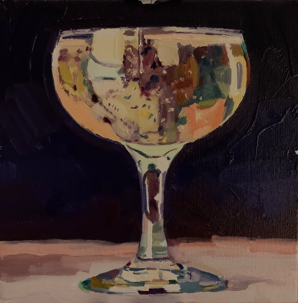 Jag får ingen kick av champagne, 2019 av Barbara Hoogeweegen