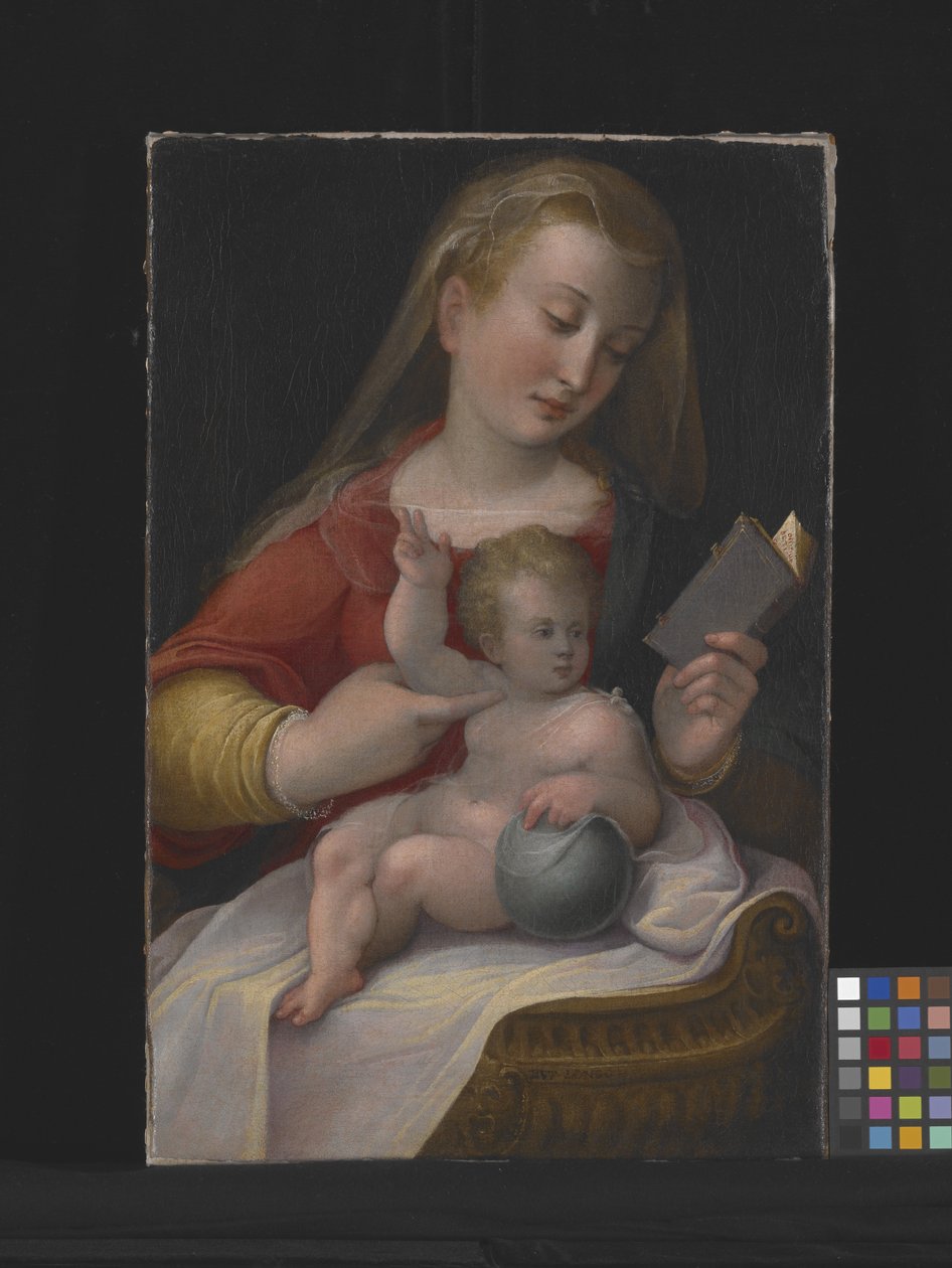 Madonna And Child (olja på duk) av Barbara Longhi