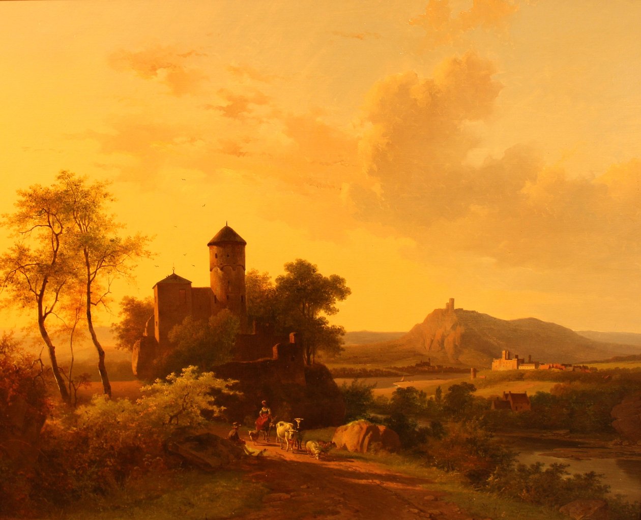 Morgon i Thüringen av Barend Cornelis Koekkoek