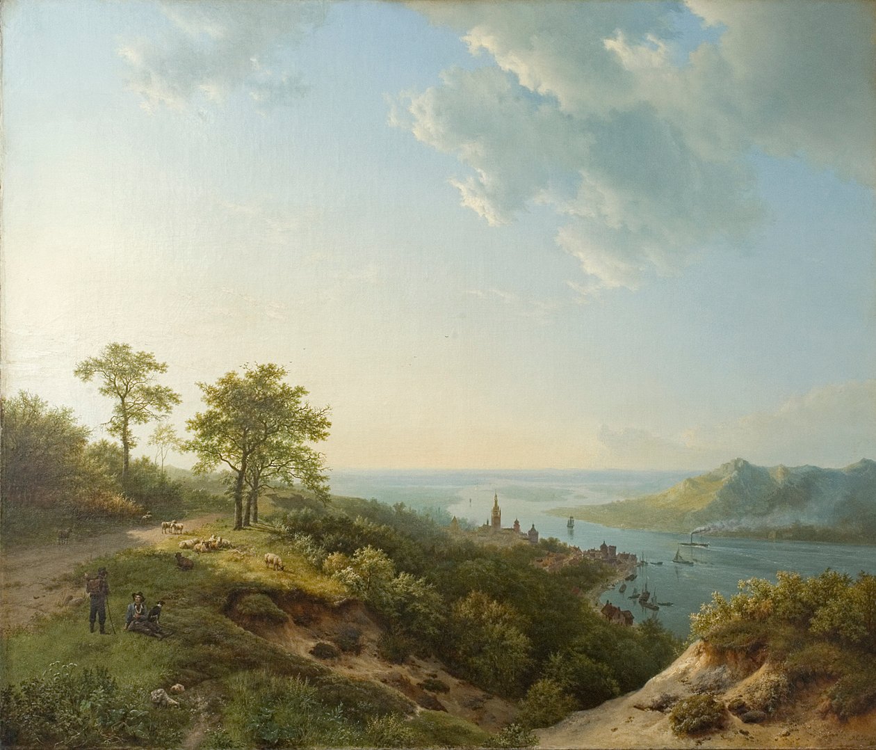 Utsikt över Heidelberg, 1837 av Barend Cornelis Koekkoek