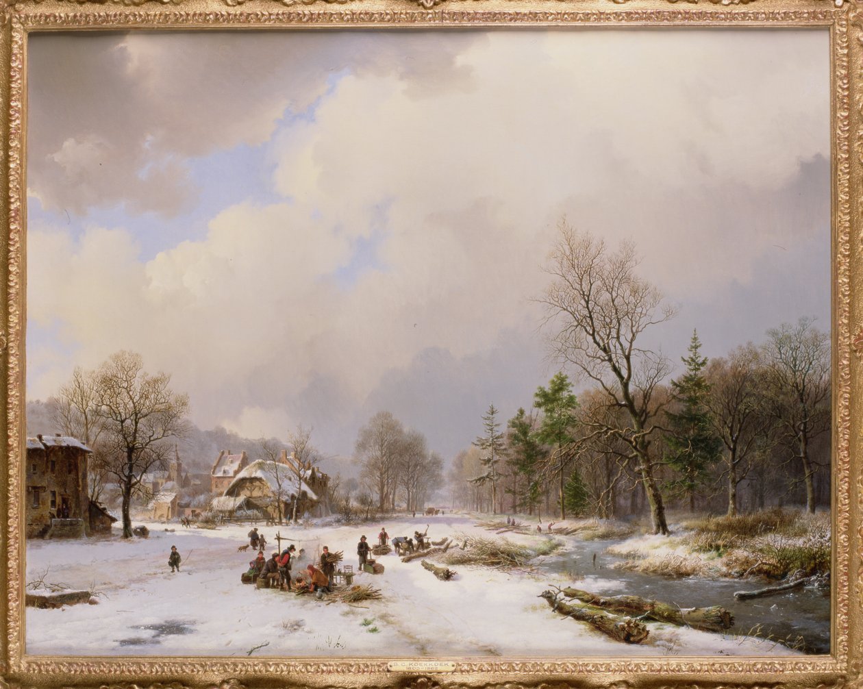 Vinterscen av Barend Cornelis Koekkoek