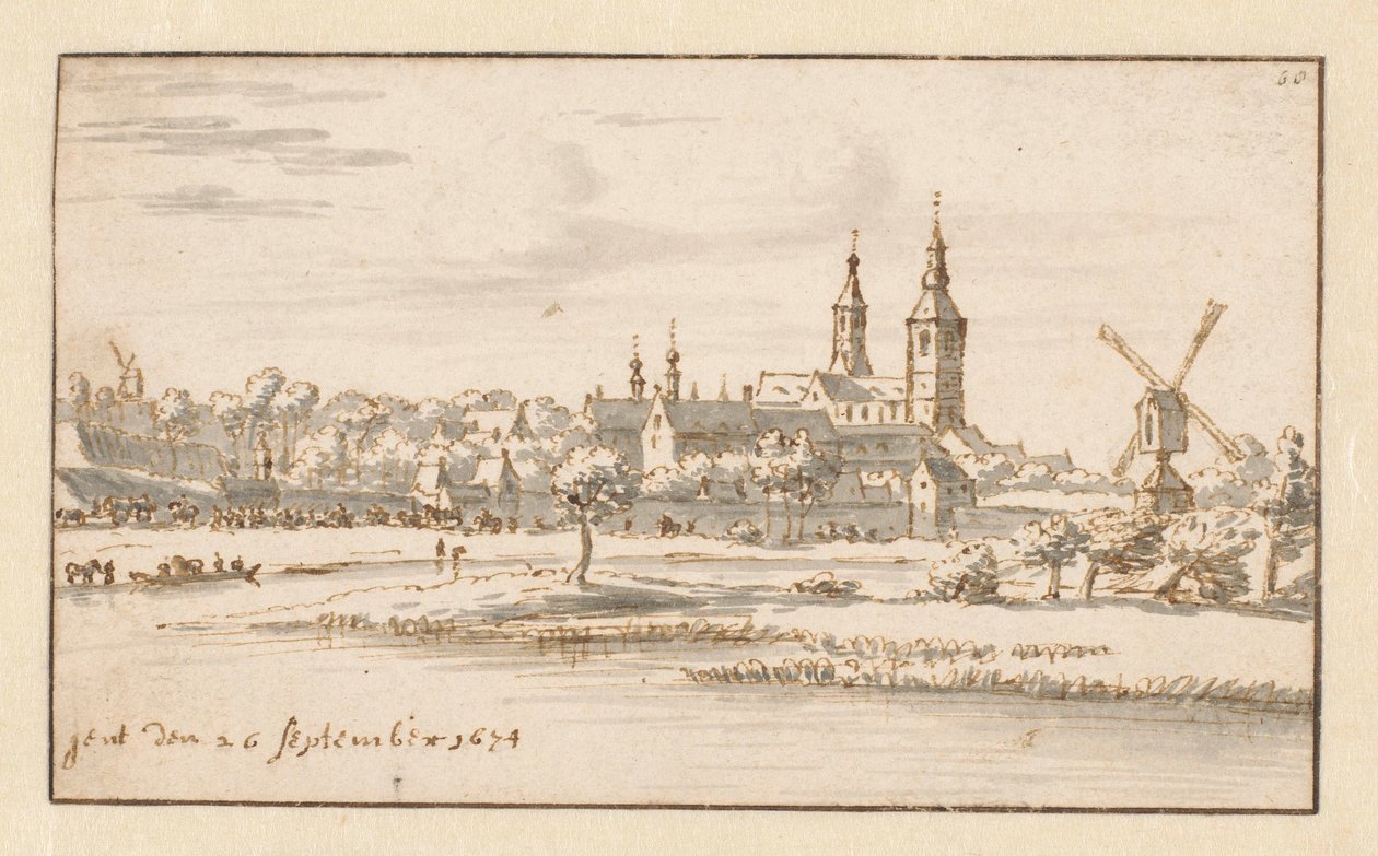 Utsikt över Gent av Barend Klotz (attributed to)