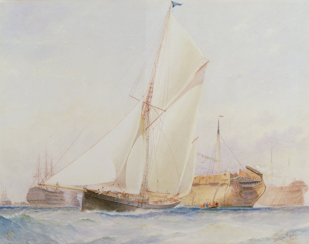 Segelbåt DIONE, Plymouth av Barlow Moore