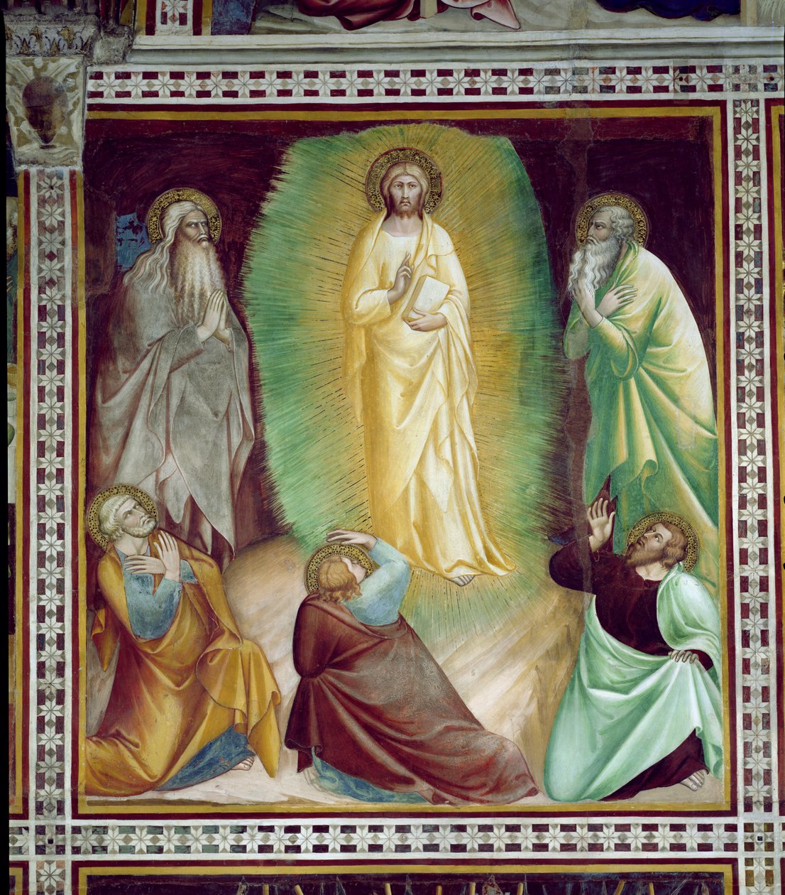 Kristi förvandling, från en serie scener ur Nya testamentet av Barna da Siena