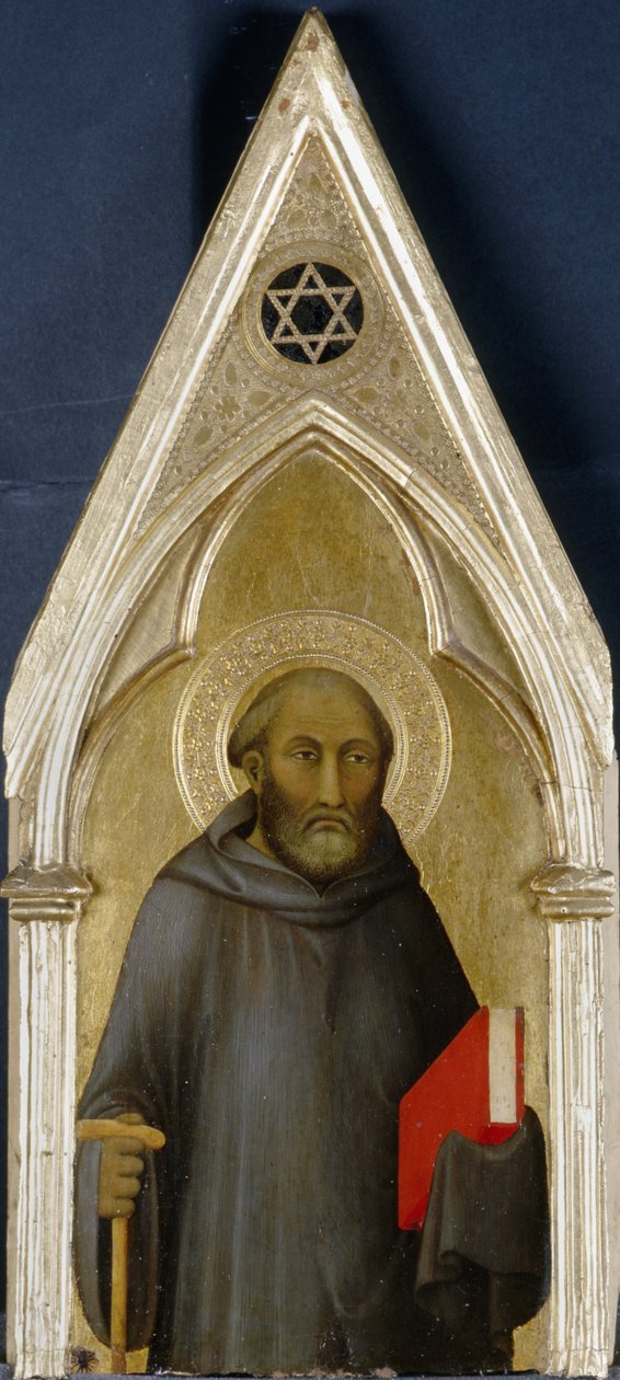 Saint, ca 1340 (tempera på poppelträ) av Barna da Siena