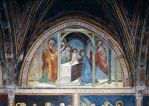 Omskärelsen, från en serie scener från Nya testamentet av Barna da Siena