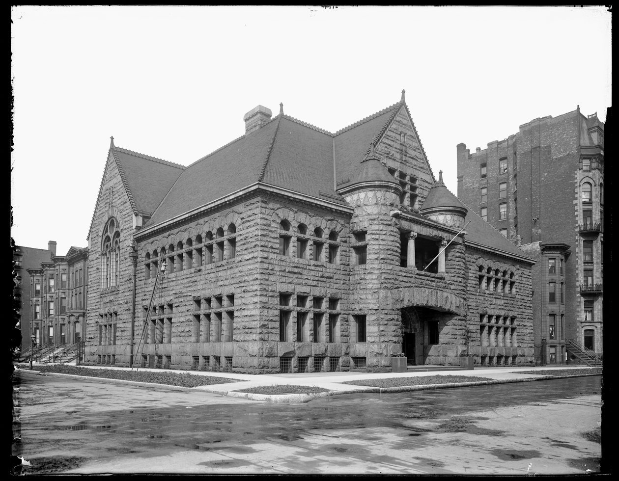 Chicago Historical Society, Chicago, Illinois, USA, ca 1900 (s/v-foto) av Barnes and Crosby