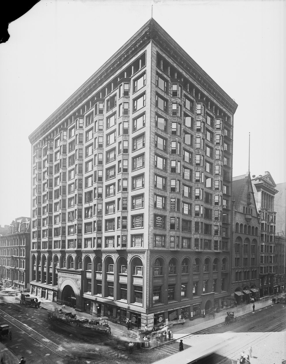 Chicago Stock Exchange, Chicago, Illinois, USA, ca 1907 (s/v-foto) av Barnes and Crosby