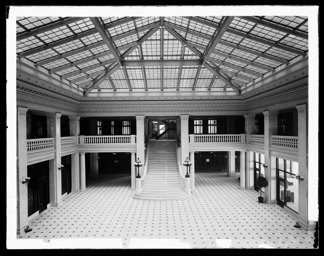 Illinois Theatre Building, Chicago, Illinois, USA, ca 1905 (s/v foto) av Barnes and Crosby