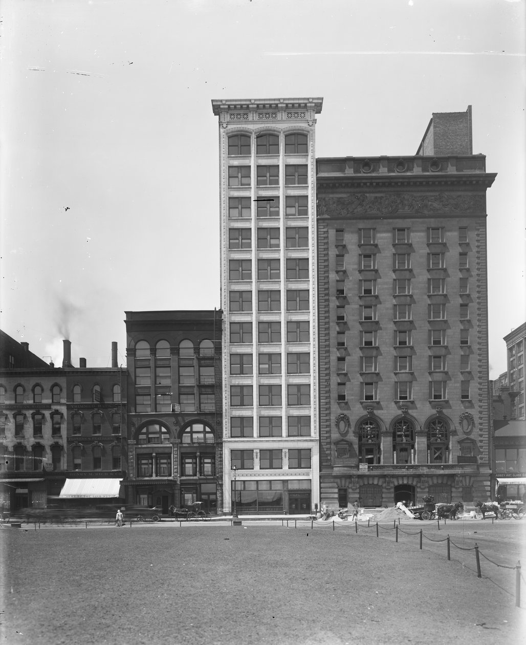 Lake View Building (Municipal Court Building), Chicago, Illinois, USA, ca 1908 (s/v foto) av Barnes and Crosby