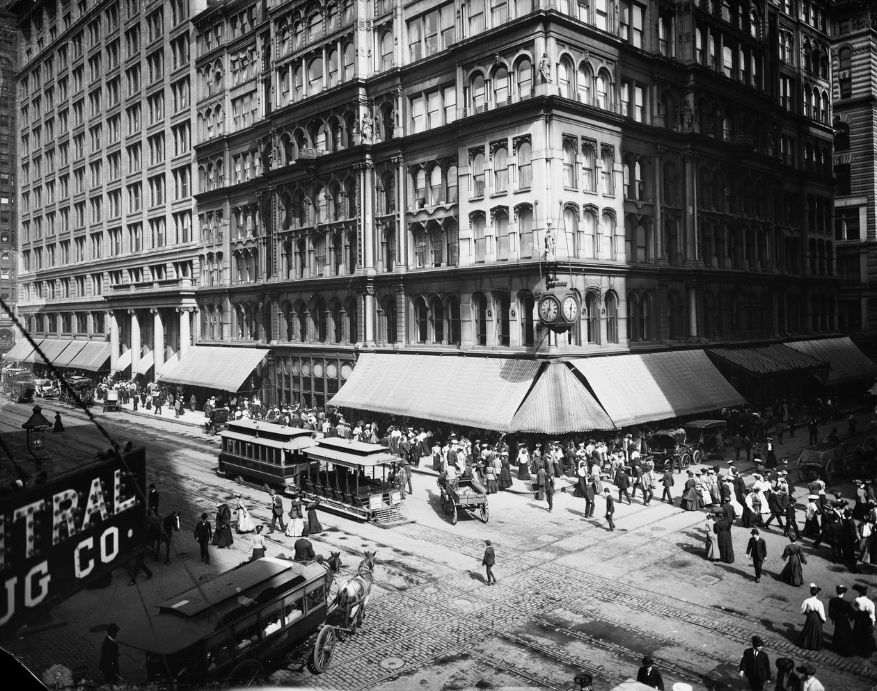 Marshall Field & Company, Chicago, Illinois, USA, ca 1905 (s/v-foto) av Barnes and Crosby