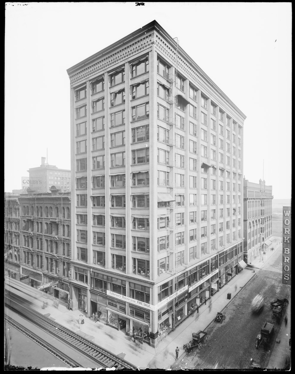 Powers Building, Chicago, Illinois, USA, ca 1903 (s/v foto) av Barnes and Crosby