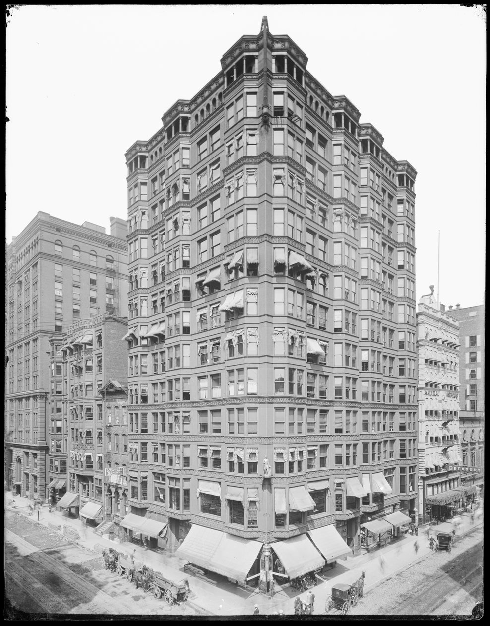 Tacoma Building, Chicago, Illinois, USA, ca 1905 (s/v foto) av Barnes and Crosby