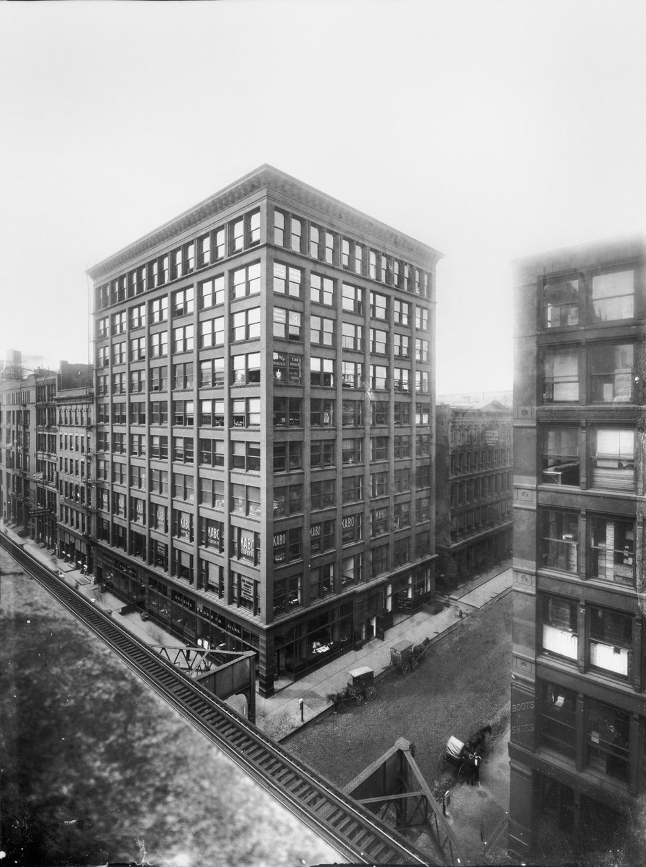 Williams Building, Chicago, Illinois, USA, ca 1905 (s/v-foto) av Barnes and Crosby