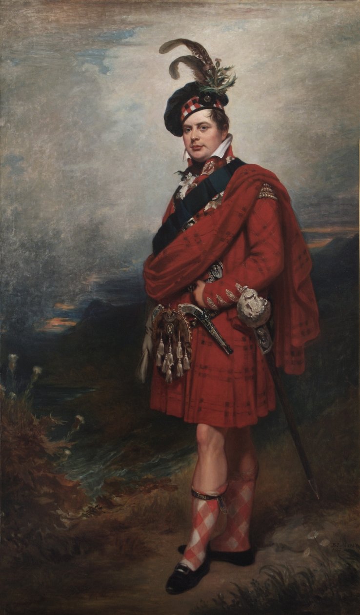 Augustus Frederick, hertig av Sussex, i höglandsklänning, 1885 av Barnett Samuel Marks