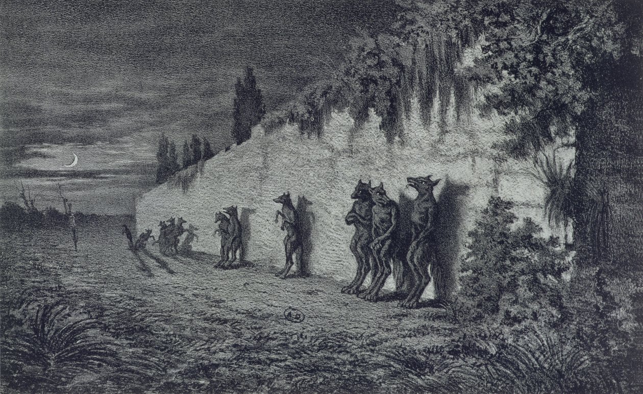 Varulvar, illustration för 