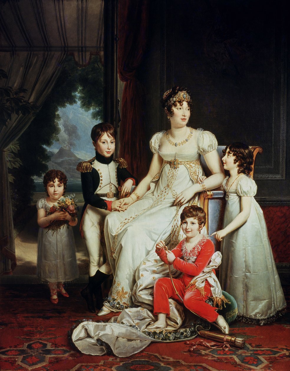 Caroline Bonaparte (1782-1839) och hennes barn av Baron François Pascal Simon Gérard