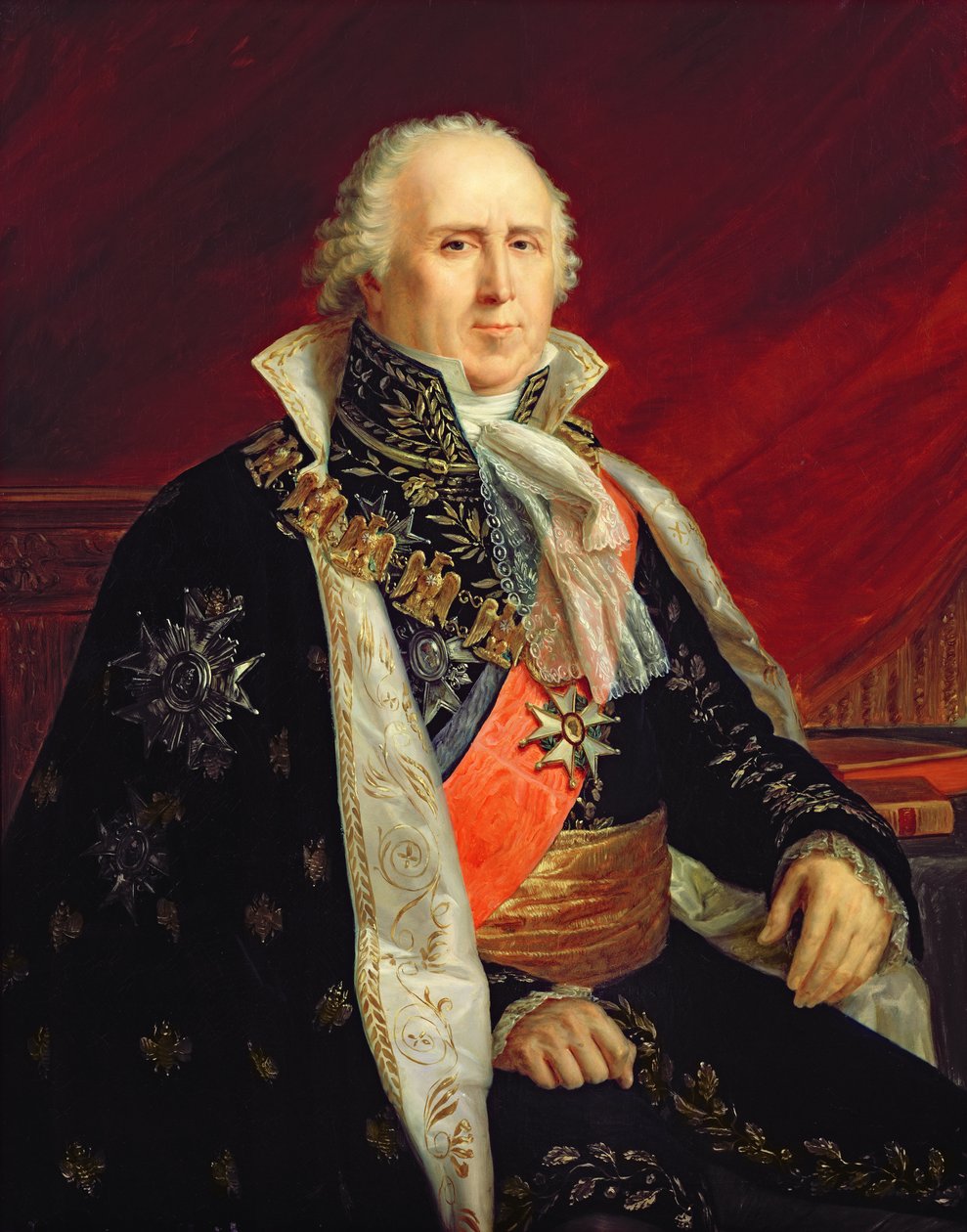 Charles-Francois Lebrun (1739-1824) hertig av Plaisance i imperiets ärkekassörs kostym av Baron François Pascal Simon Gérard