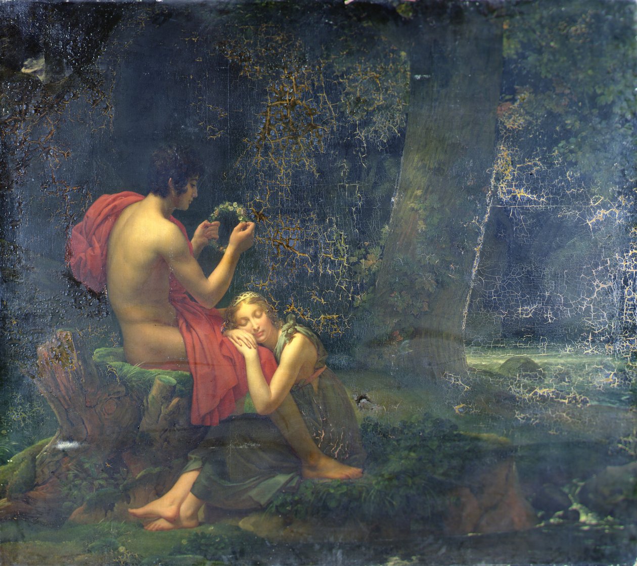 Daphnis och Chloe, 1824-25 av Baron François Pascal Simon Gérard