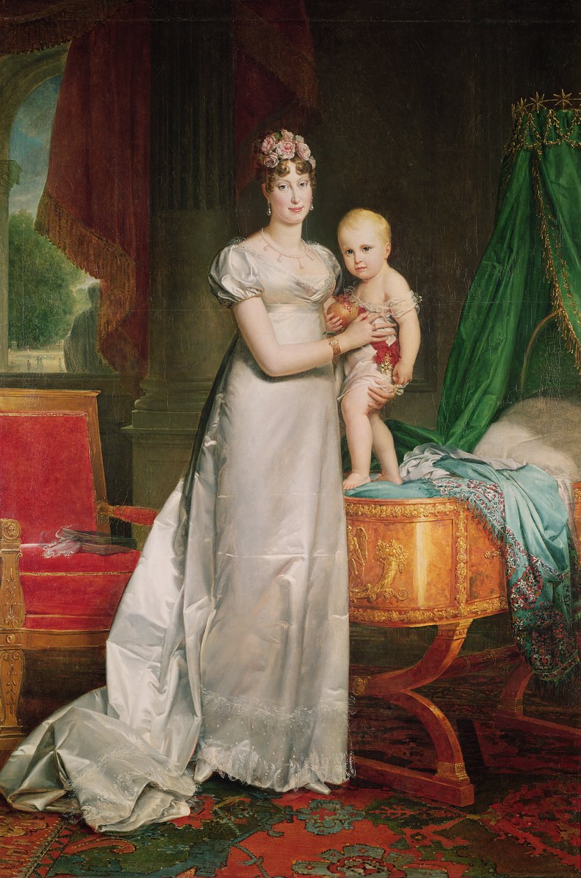 Marie Louise (1791-1847) och kungen av Rom (1811-32) av Baron François Pascal Simon Gérard