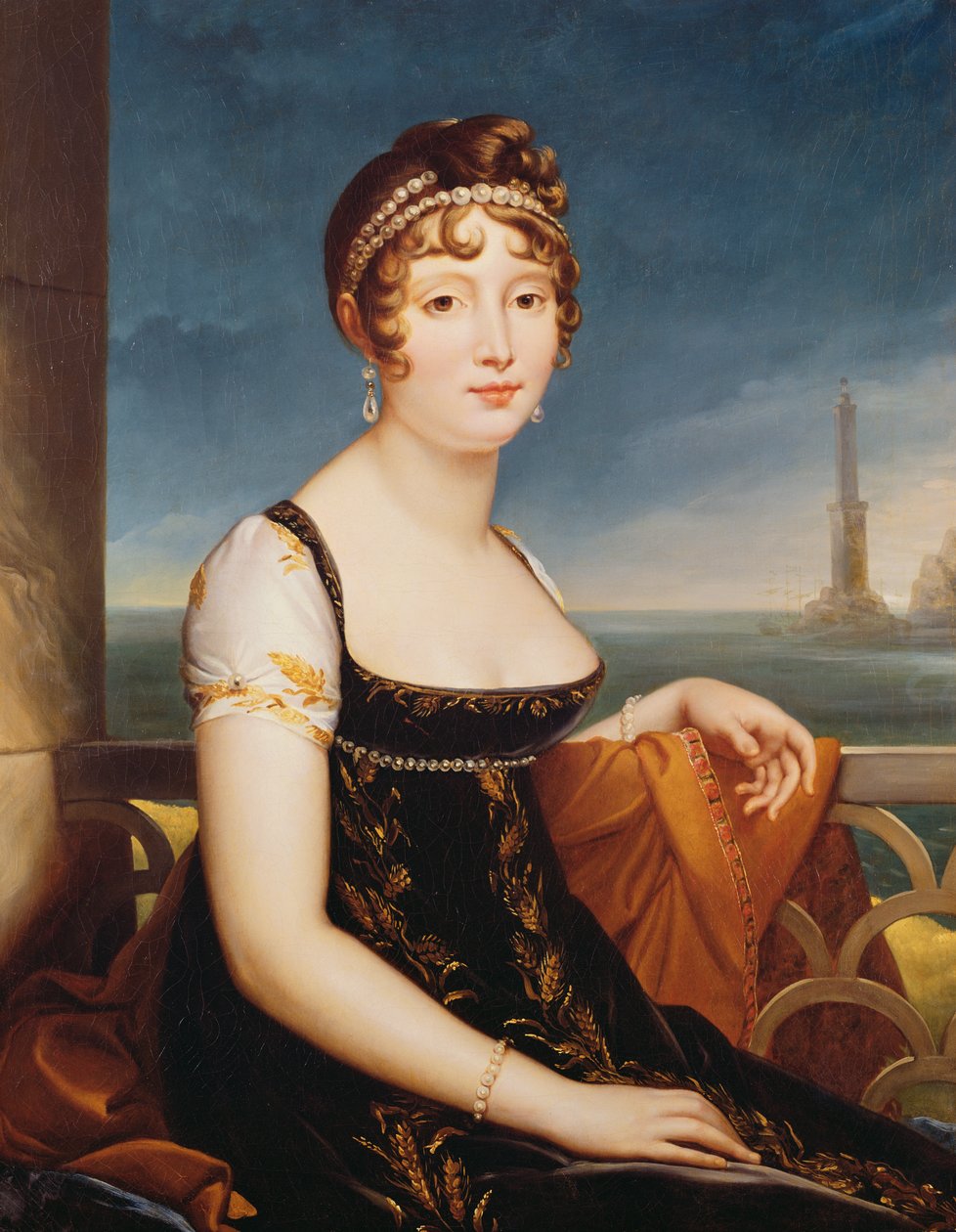Porträtt av Caroline Bonaparte, drottning av Neapel av Baron François Pascal Simon Gérard