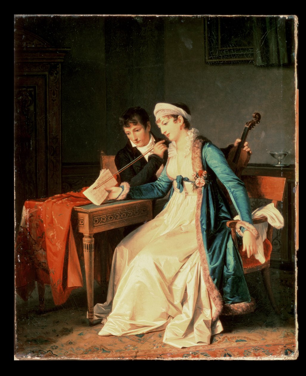 Musiklektionen, 1790 av Baron François Pascal Simon Gérard