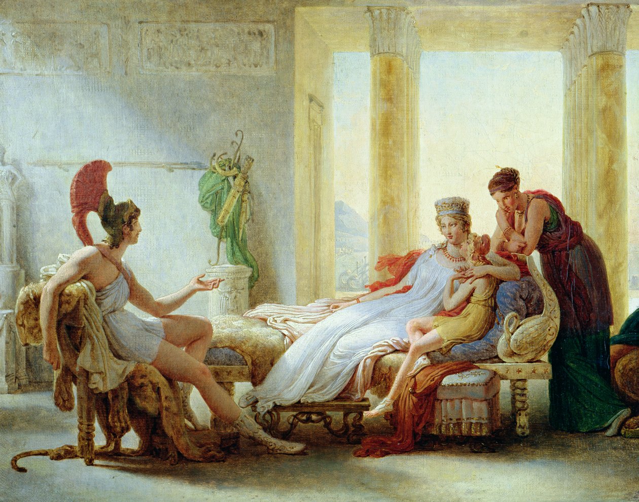 Aeneas berättar för Dido om katastrofen i Troja, 1815 av Baron Pierre Narcisse Guerin