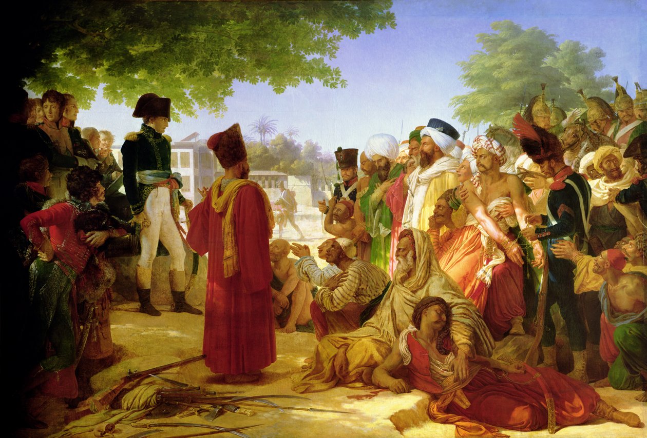 Napoleon Bonaparte (1769-1821) Benådade rebellerna i Kairo, 23 oktober 1798, 1806-08 av Baron Pierre Narcisse Guerin