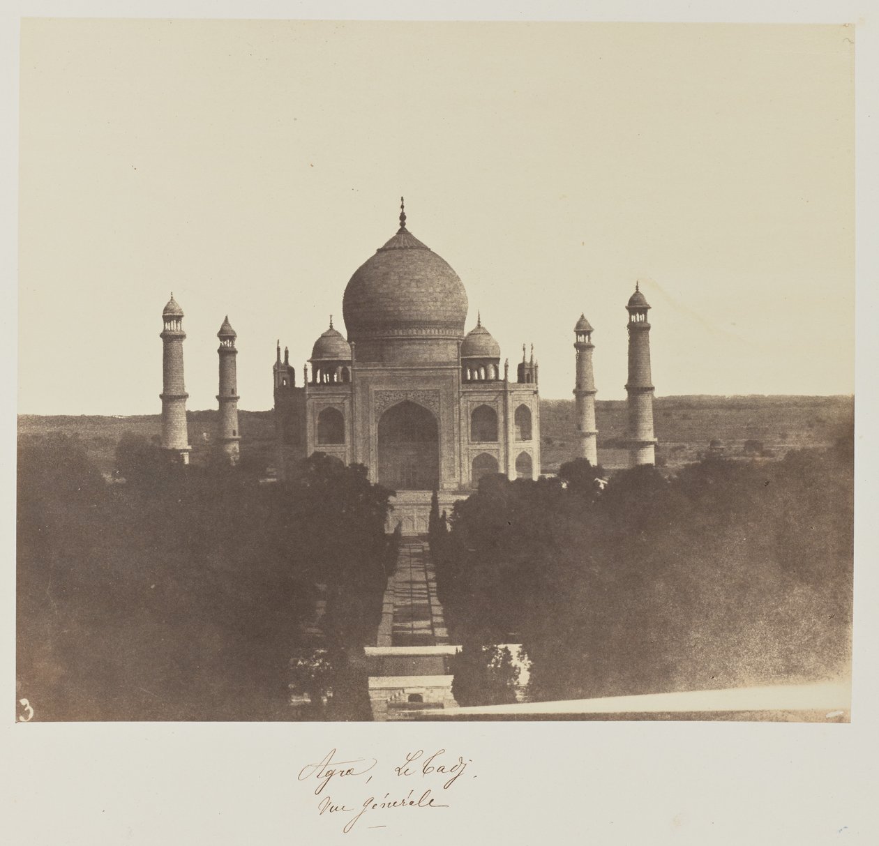 Agra, The Taj, allmän vy av Baron Alexis de La Grange