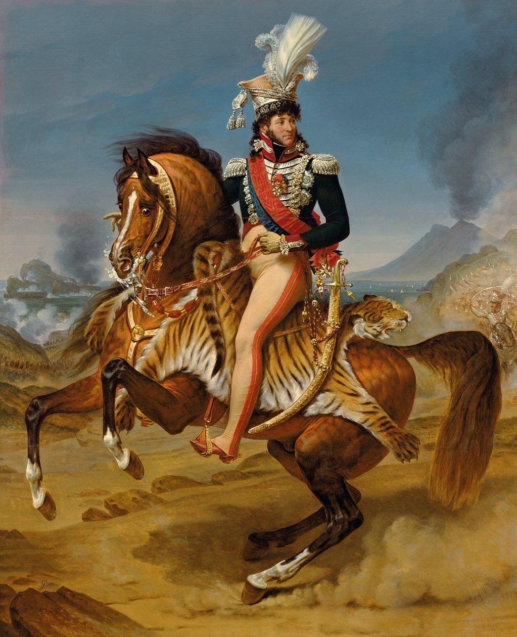 Ridsporträtt av Joachim Murat (1767-1815) 1812 av Baron Antoine Jean Gros