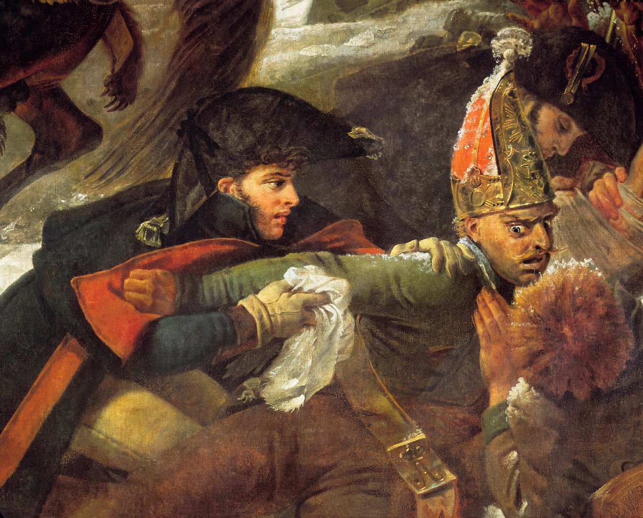 Napoleon I på slagfältet vid Eylau 1807-02-09, Detalj av Baron Antoine Jean Gros
