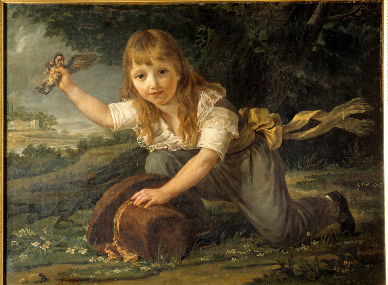 Porträtt av Paulin des Hours barn, arvtagare till en rik familj av tillverkare och framtida borgmästare i Montpellier Målning av Antoine Jean Gros (1771-1835) 1793 Sön. 0,98x0,74 m Rennes, Musee des Beaux Arts av Baron Antoine Jean Gros