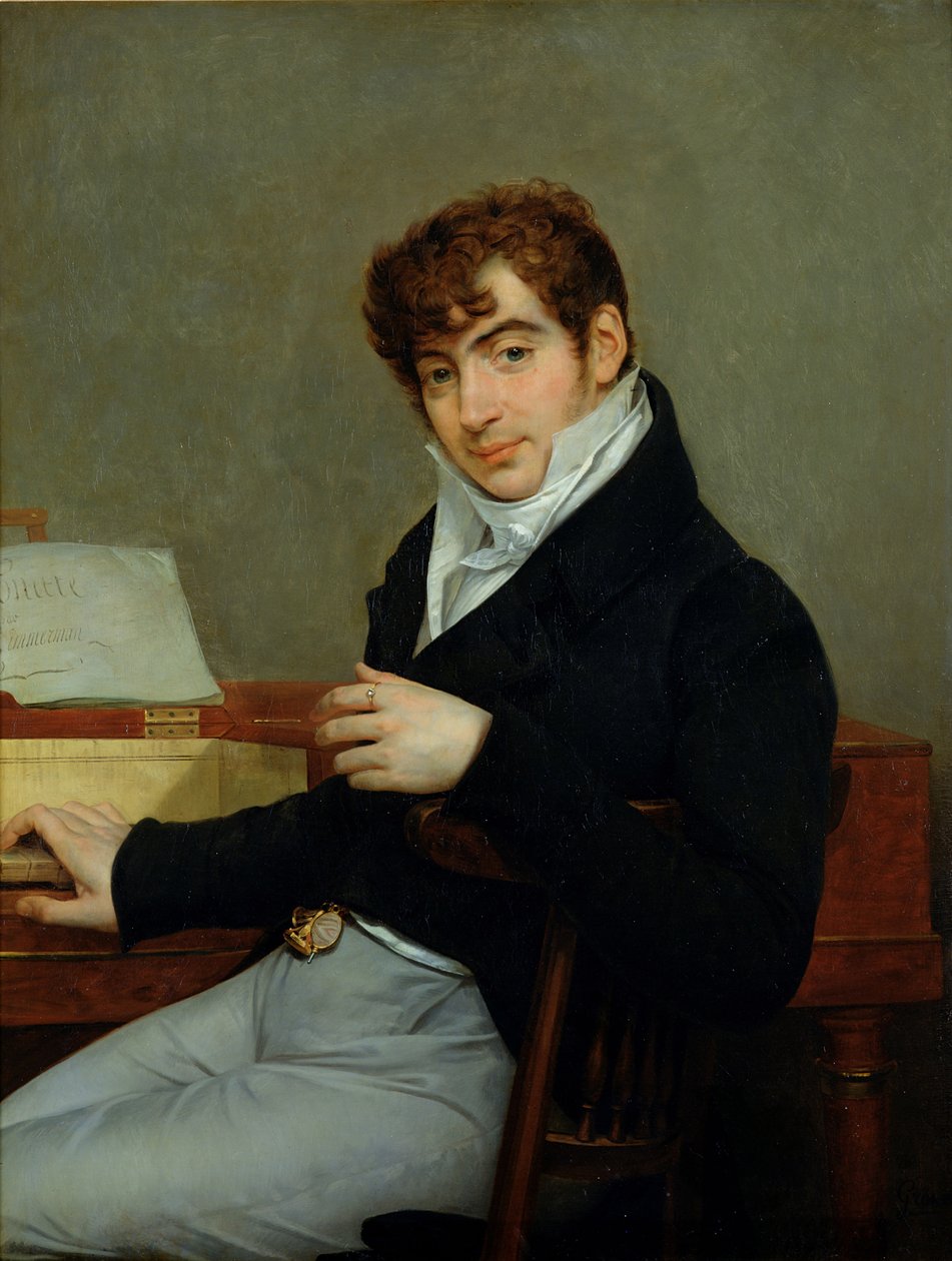 Porträtt av Pierre Zimmermann (1785-1853) 1808 (olja på duk) av Baron Antoine Jean Gros