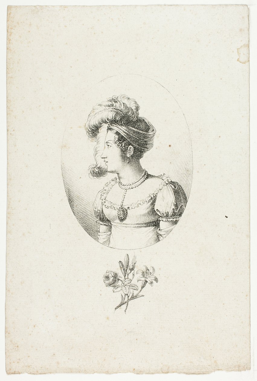 Porträtt av hertiginnan de Berry av Baron François Pascal Simon Gérard