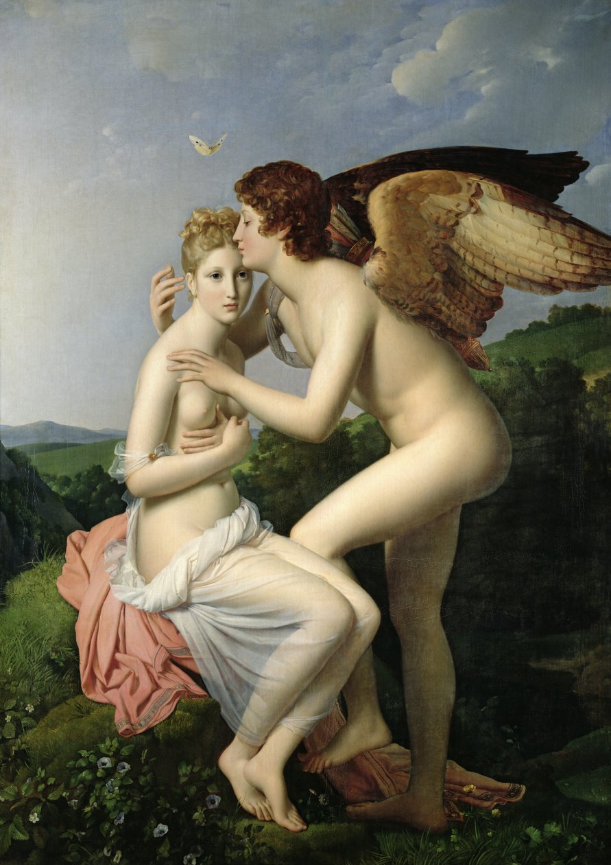 Psyche tar emot Amors första kyss, 1798 av Baron François Pascal Simon Gérard