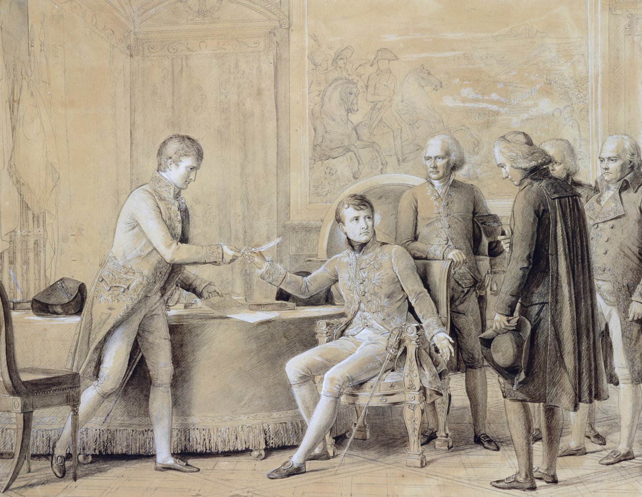 Undertecknandet av konkordatet mellan Frankrike och Heliga stolen, 15 juli 1801 av Baron François Pascal Simon Gérard