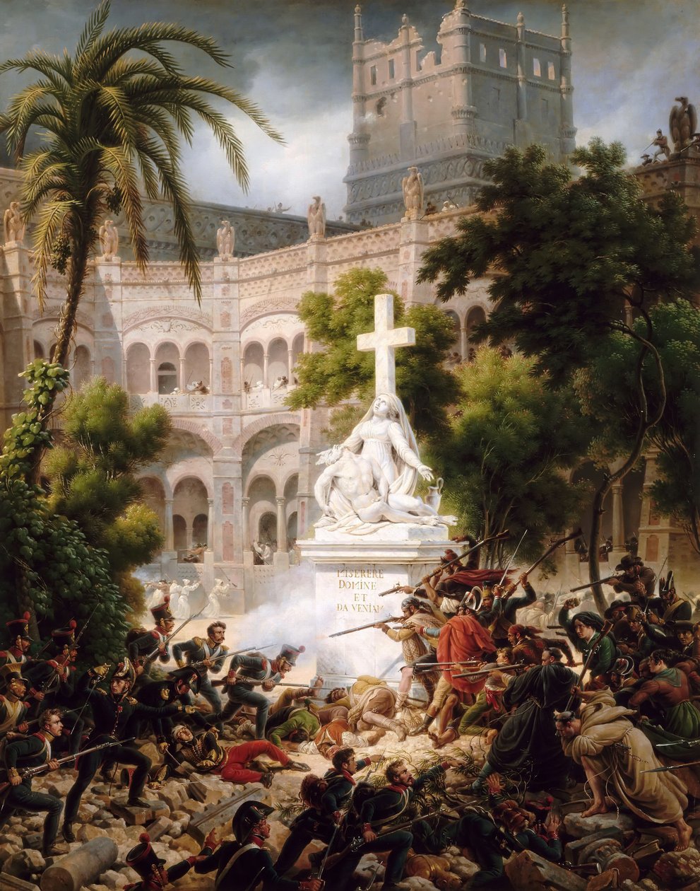 Angrepp på klostret Santa Engracia, 8 februari 1809 av Baron Lejeune Louis François