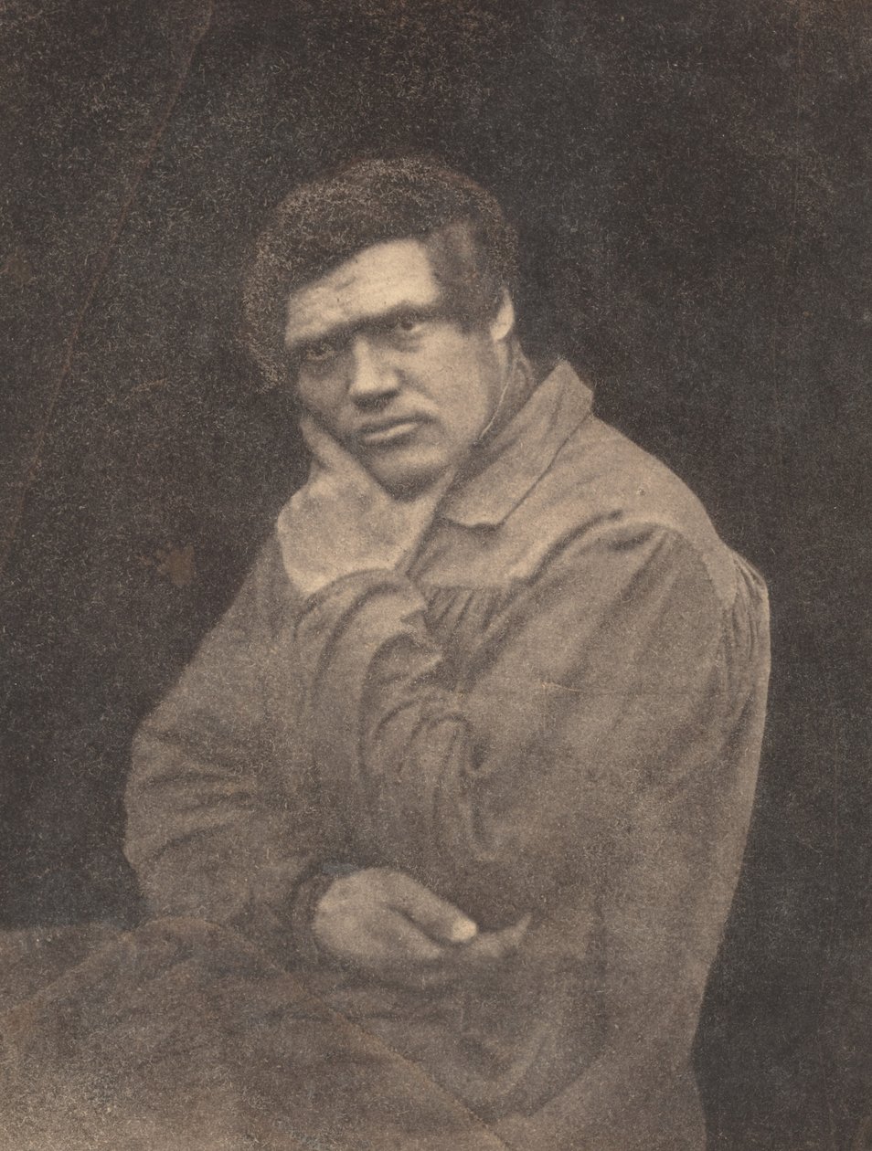 Porträtt av en man, sent 1840-tal. av Baron Louis Adolphe Humbert De Molard