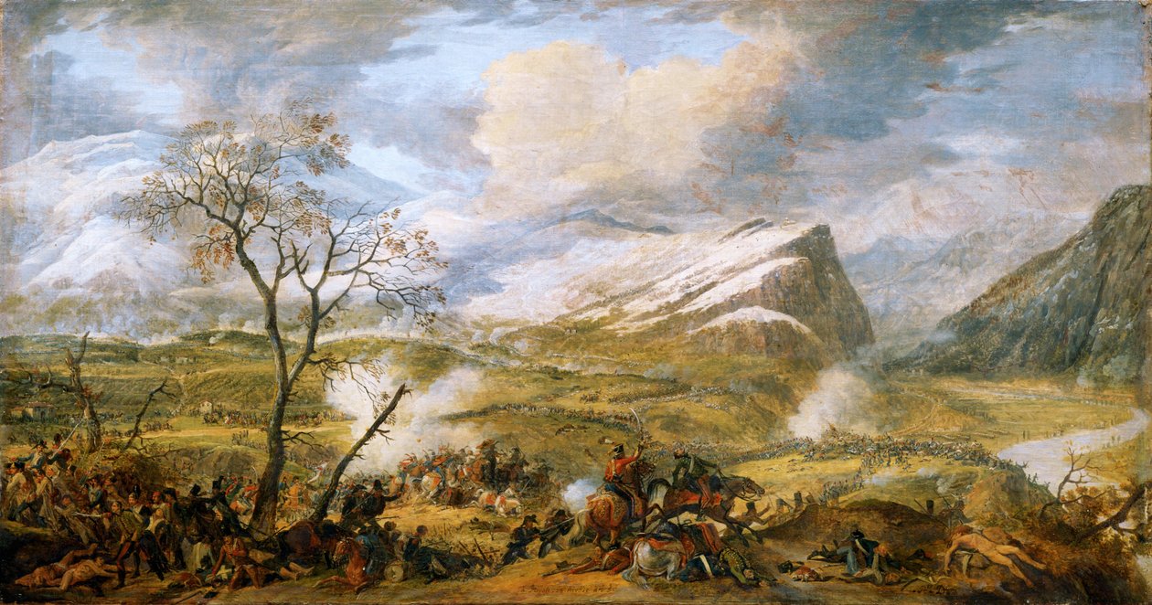La bataille de Rivoli... av Baron Louis Albert Bacler d
