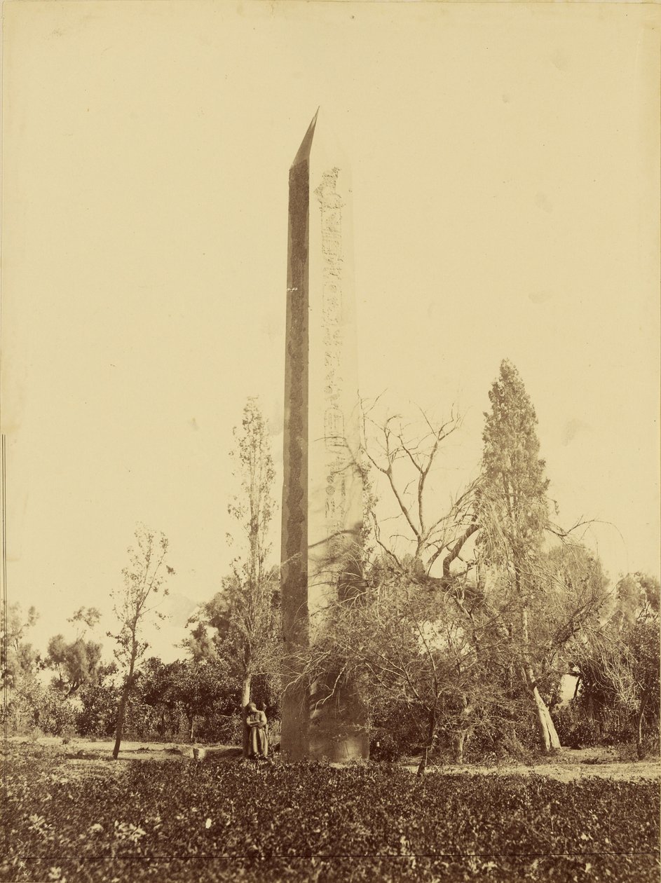 Obelisk i Heliopolis, Kairo. av Baron Paul des Granges