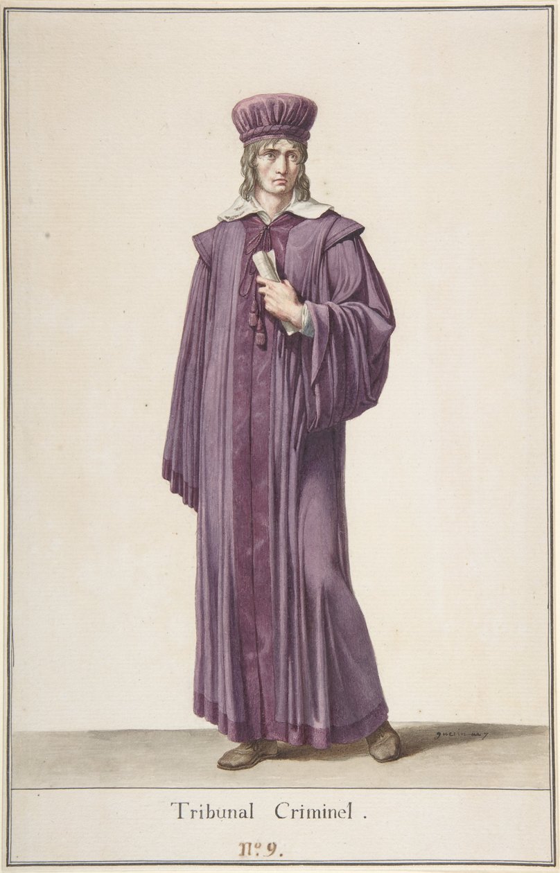 En domare i brottmålsdomstolen, c.1798-99 av Baron Pierre Narcisse Guerin